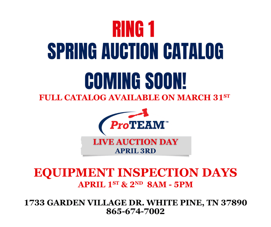 Image for RING 1 - 16th ANNUAL SPRING ABSOLUTE AUCTION