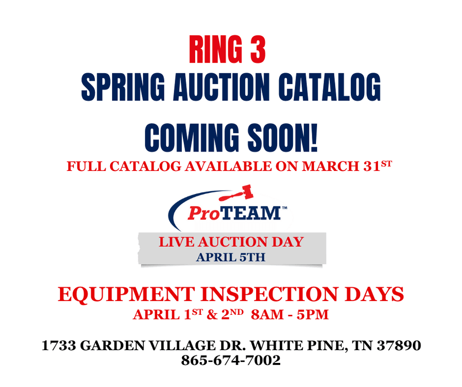 Image for RING 3 - 16th ANNUAL SPRING ABSOLUTE AUCTION