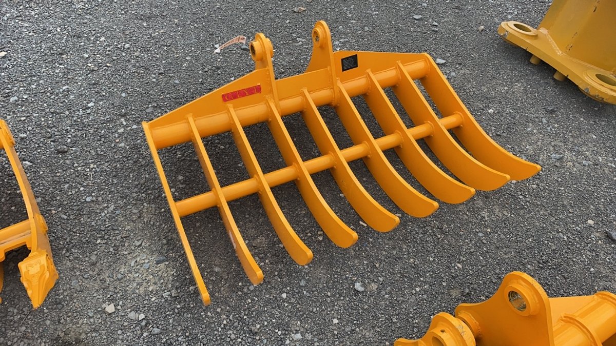 GIYI 45" EXCAVATOR ROOT RAKE