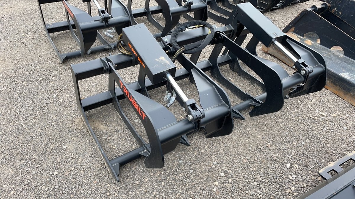TRUBILT 66" SKID STEER 2 CYLINDER GRAPPLE