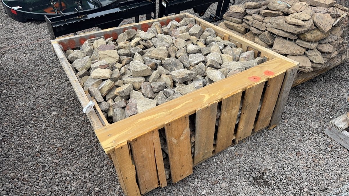 CRATE OF LANDSCAPE ROCKS