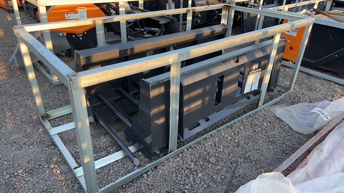 QTY 2) WOLVERINE 64" SKID STEER MANURE FORK