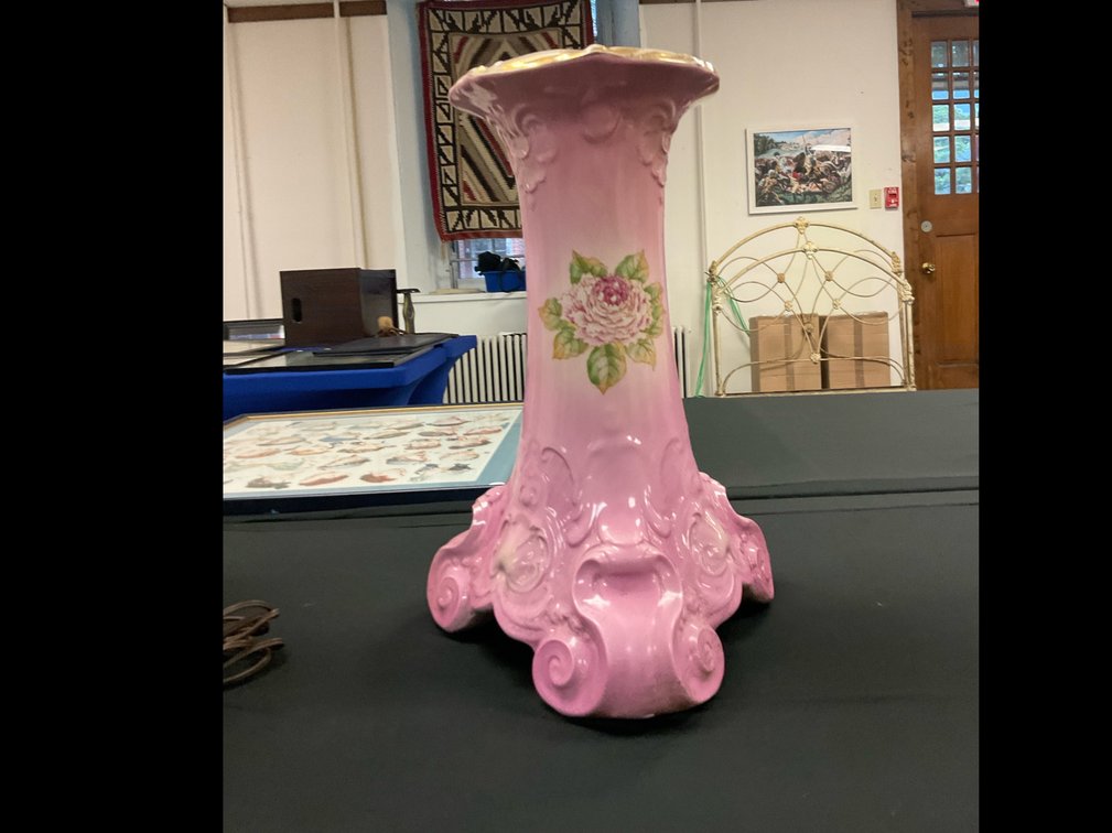 Vintage Ceramic Plant Stand 16” tall