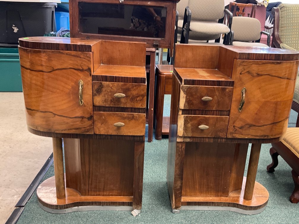 Pair of Art Deco Bedside Tables