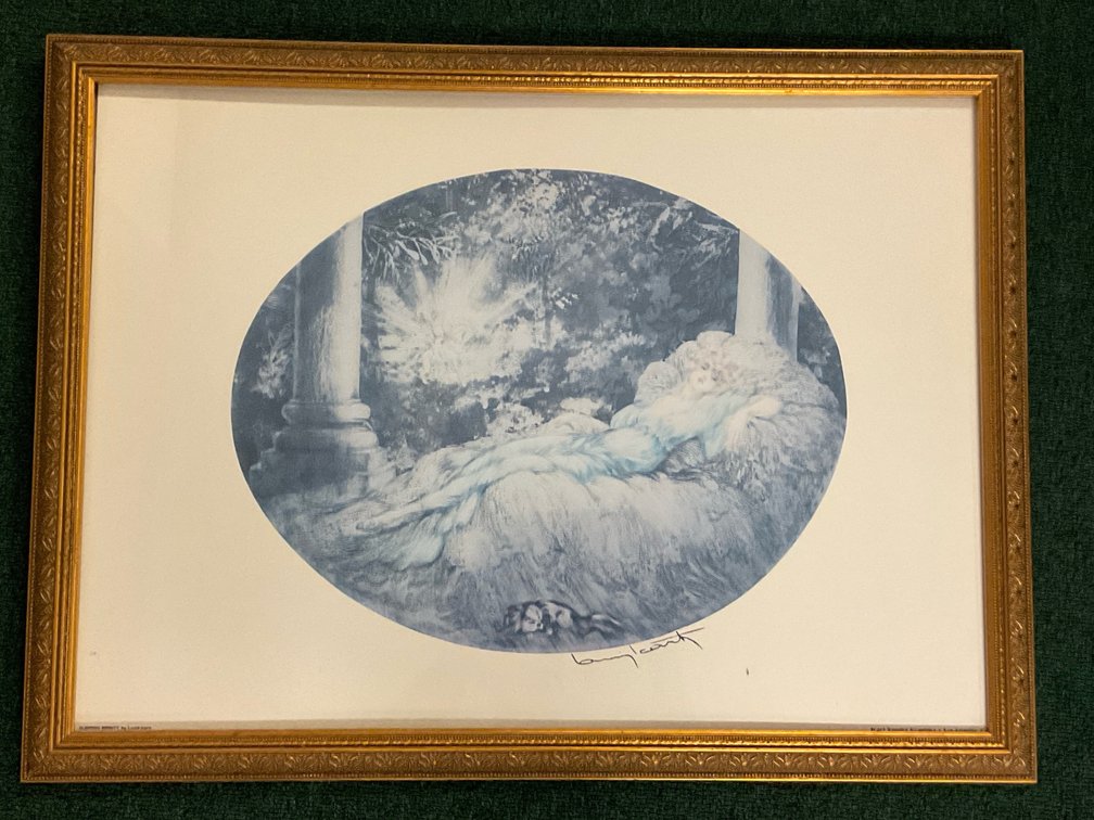 Sleeping Beauty 27x20 by Louis Icart
