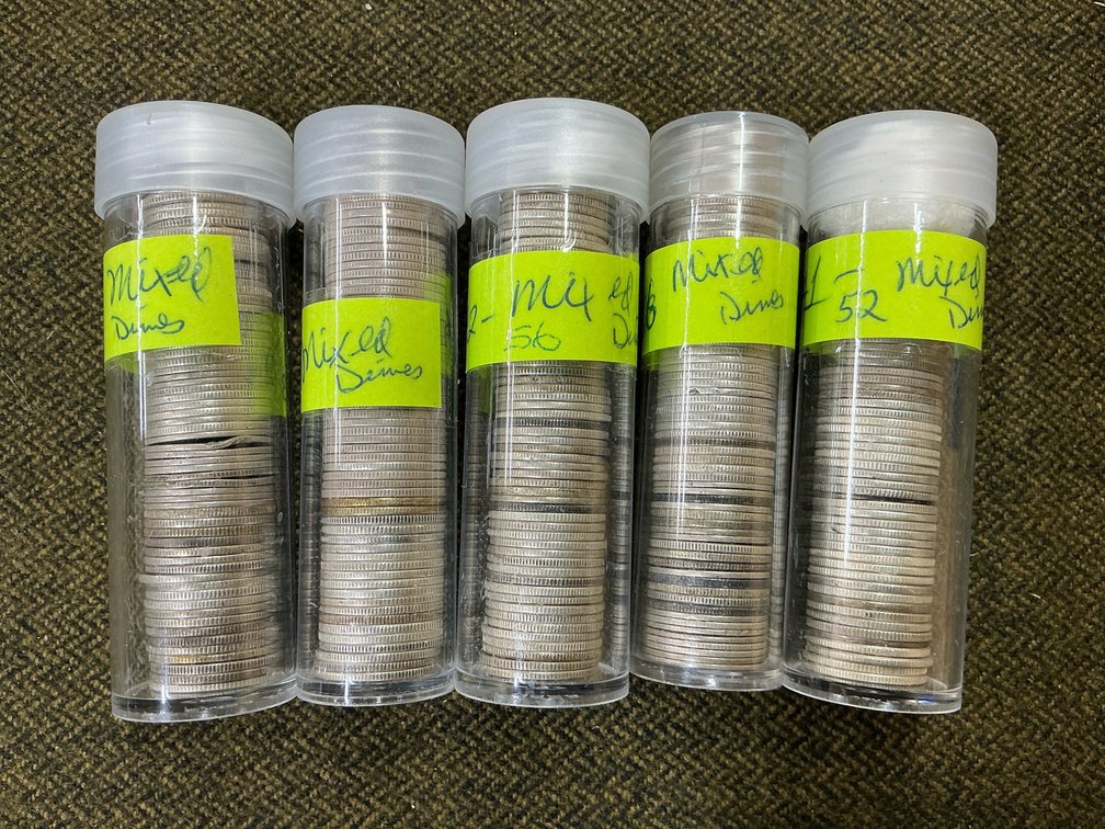 $29.70 Face Value unresearched Mixed 90% Silver Dimes