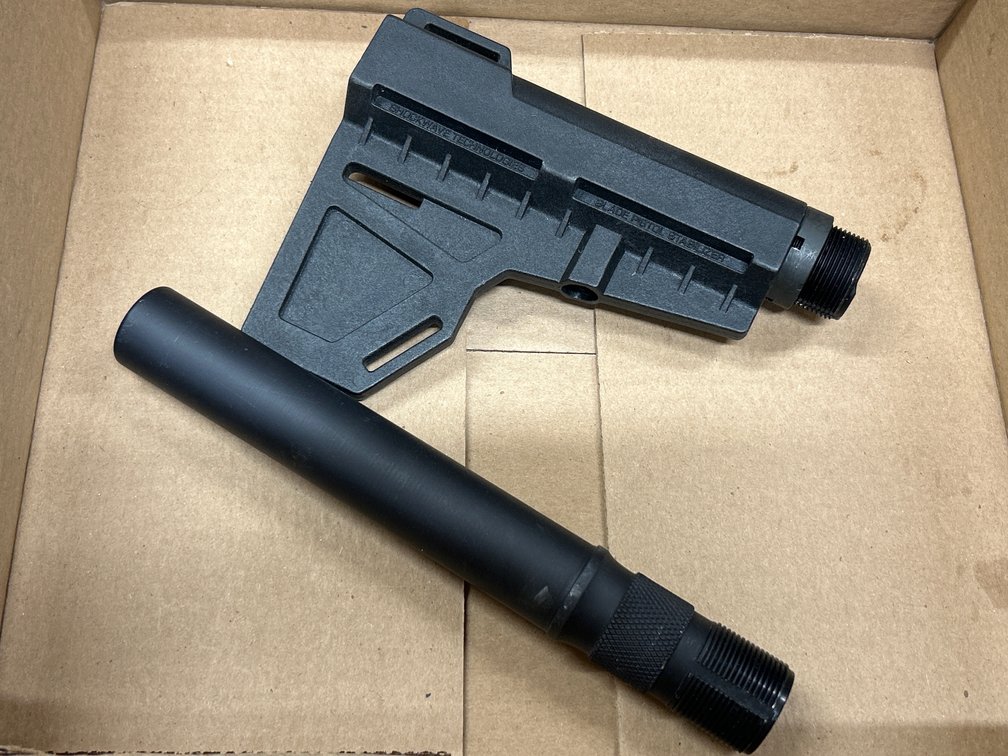 Pistol Brace w/buffer tube & Pistol brace buffer tube
