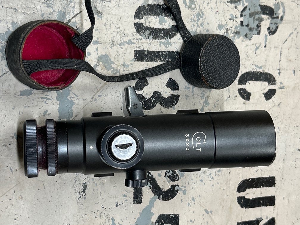Original Colt 3x20 Scope (Duplex Reticle), Japan MFG