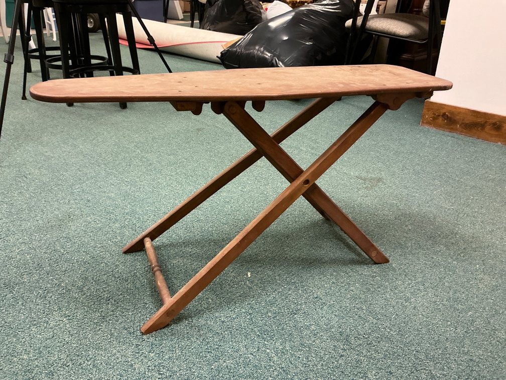 Folding Wooden Table or Child-Sized Ironing Board