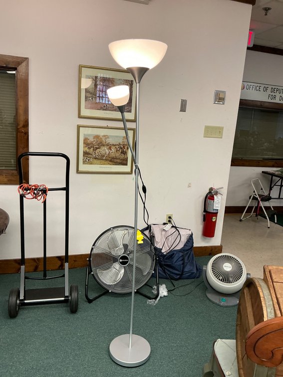 Modern Silver Floor Lamp with Uplight and Adjustable Reading Light