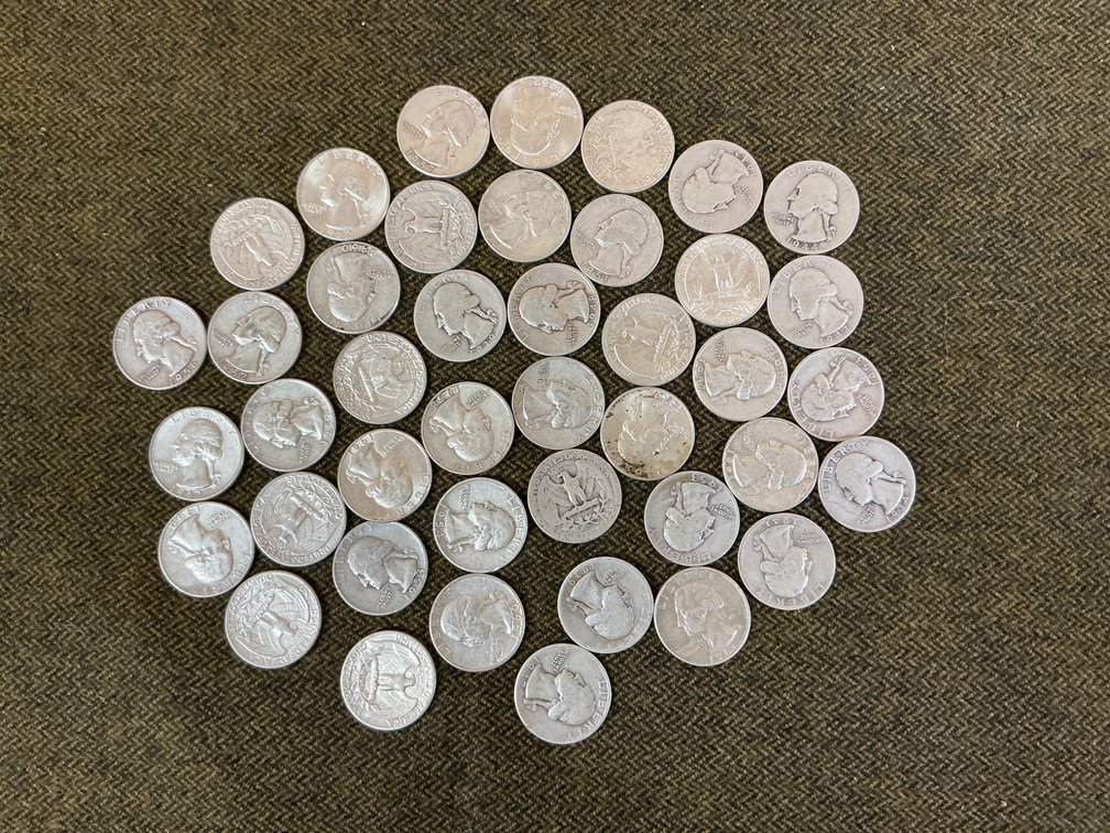 Lot of 42 United States Washington Quarters