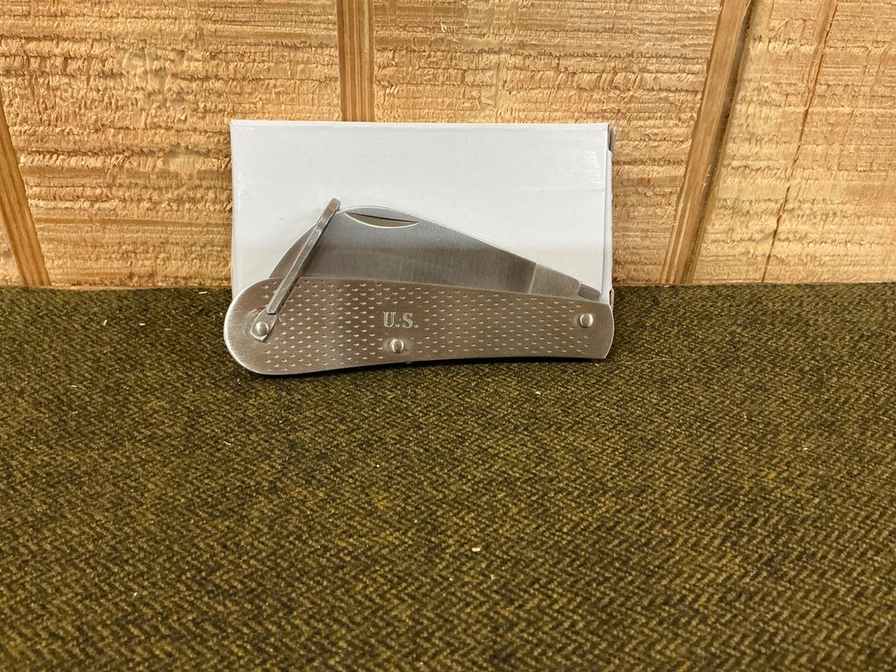 Military-Style Folding Pocket Knife Marked ‘U.S.’NEW
