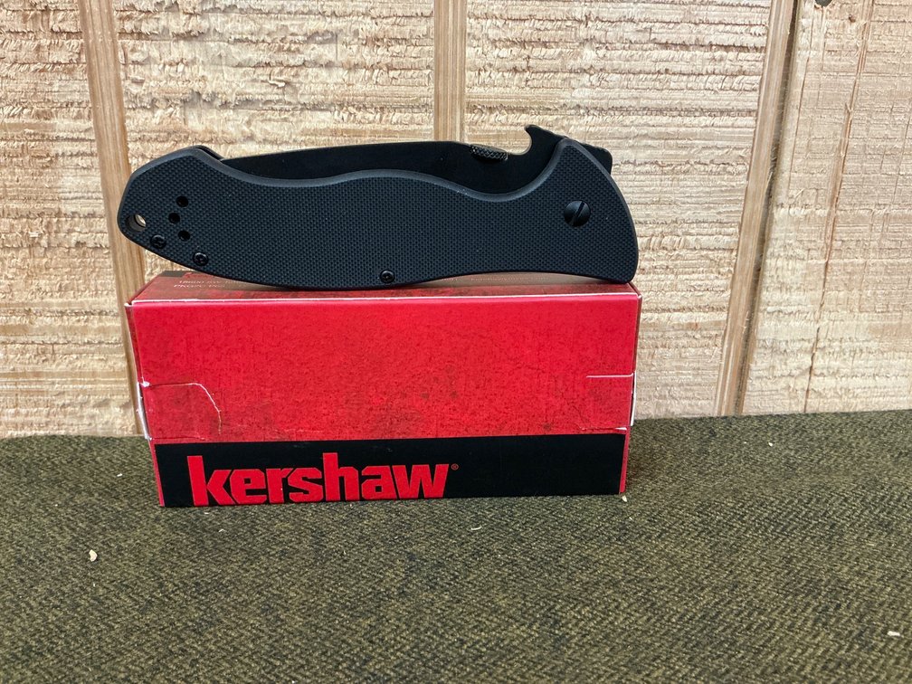 Kershaw Emerson Designed Folding Pocket Knife, Black Handle, With Box NEW