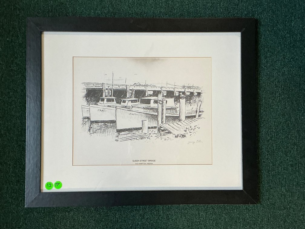 22×18 ‘Queen Street Bridge’ Old Hampton, VA by Jerry Ellis