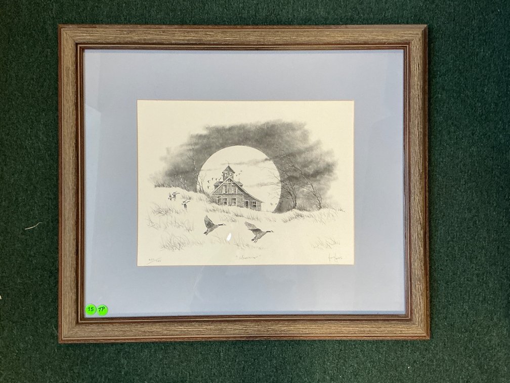 23×27 Framed ‘Moonrise’ by Herb Jones, Signed and Numbered