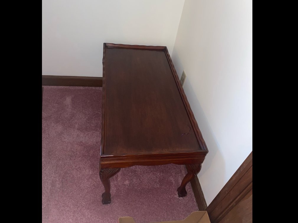 Mahogany coffee table