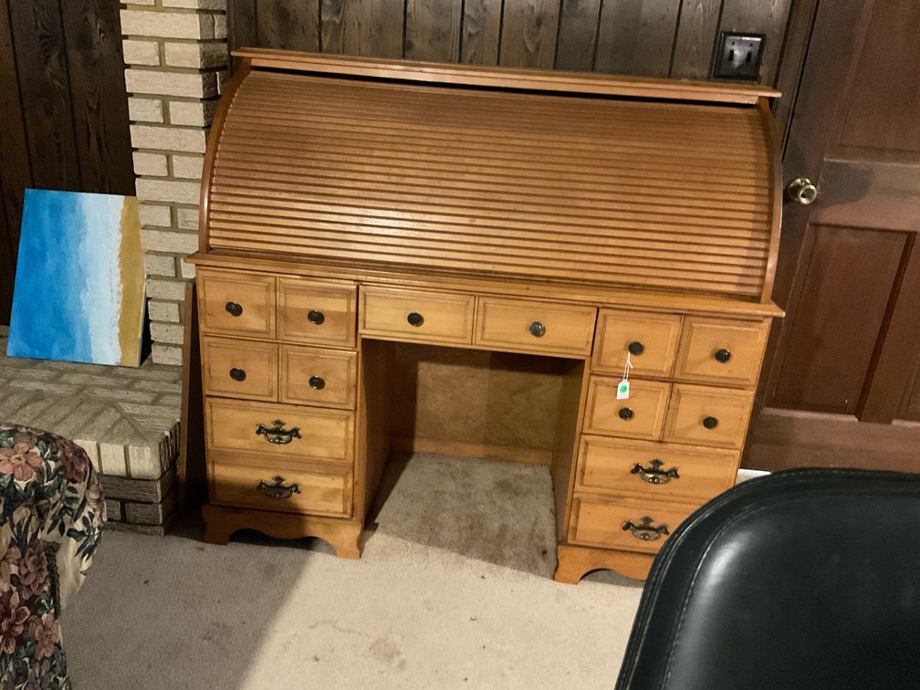 Maple Roll Top Desk