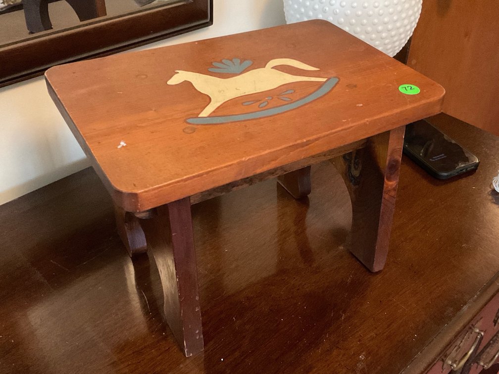 Handmade & Painted Small Stool  BR2 