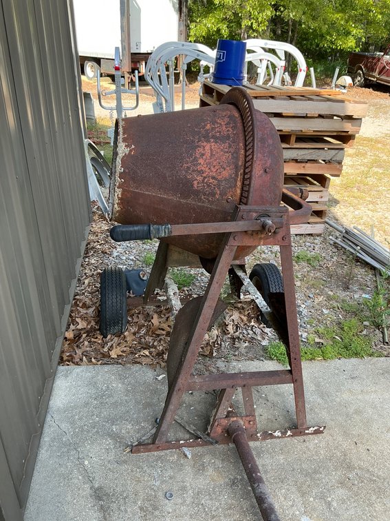 Manually Operated Rotary Cement Mixer