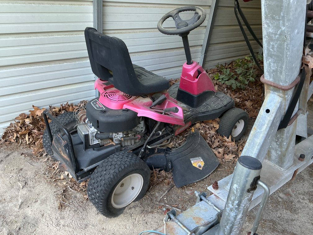 Rear-Engine Riding Lawn Mower With 11.5 HP Engine (For Parts/Unknown Working Condition)