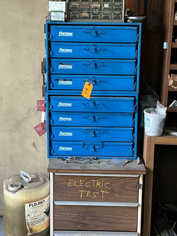 Fastenal Hardware 8-Drawer Organizational System Fully Stocked