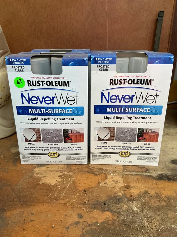 Six Boxes of Rust-Oleum NeverWet Multi-Surface Liquid Repelling Treatment