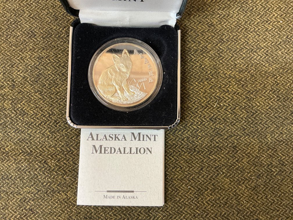 Alaska Mint .999 Fine Silver One Troy Ounce Medallion