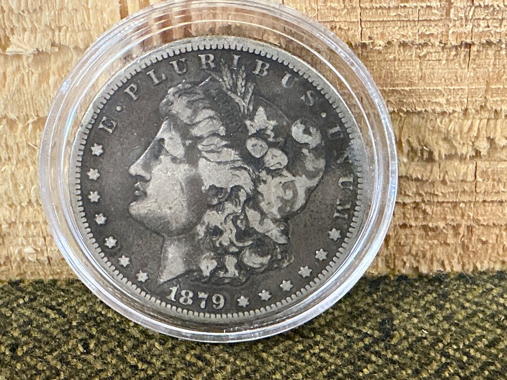 1879-S Morgan Silver Dollar in Protective Case