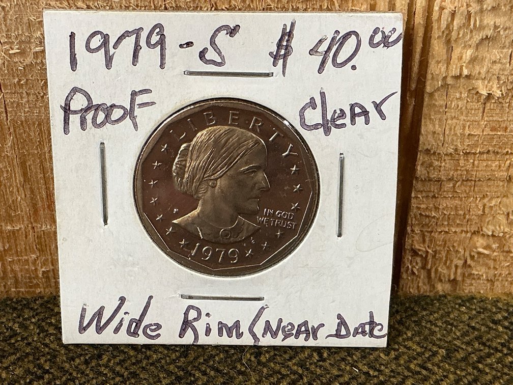 1979-S Susan B. Anthony Silver Dollar Proof with Wide Rim
