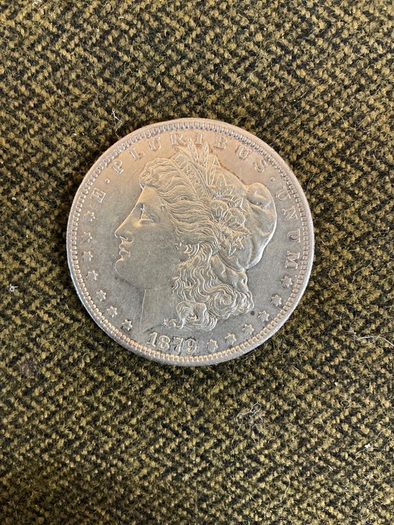 1879-S Morgan Silver Dollar in Circulated Condition