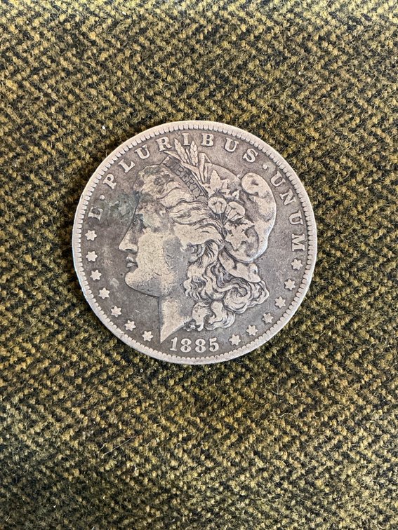 1885-O Morgan Silver Dollar with New Orleans Mint Mark