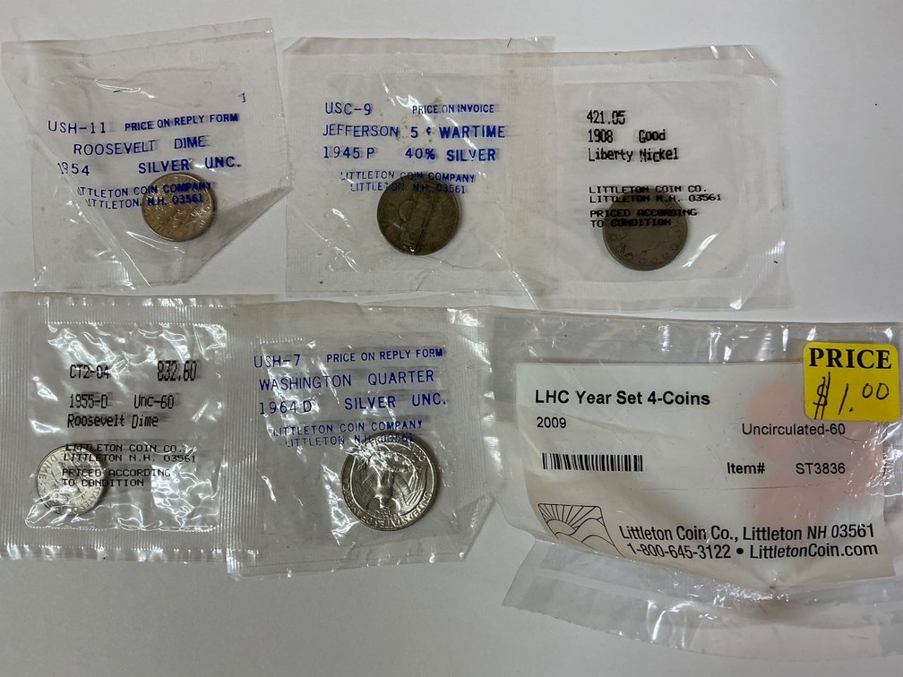 U.S. Coins in Original Packaging With Mixed Denominations