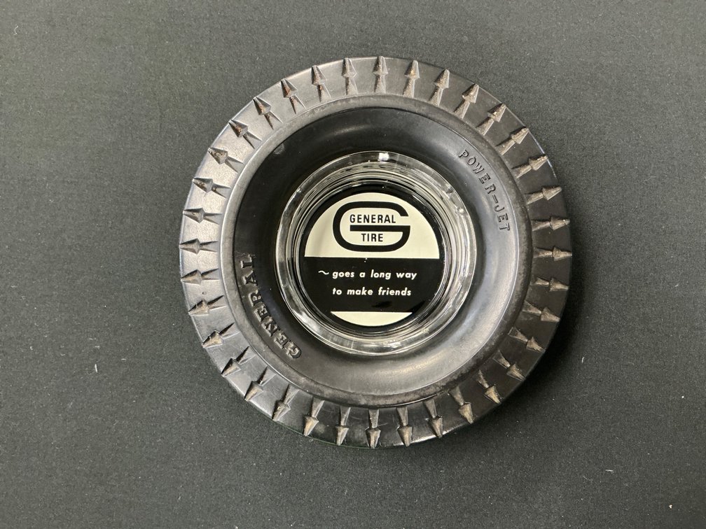 General Tire Advertising Ashtray with Tire Design
