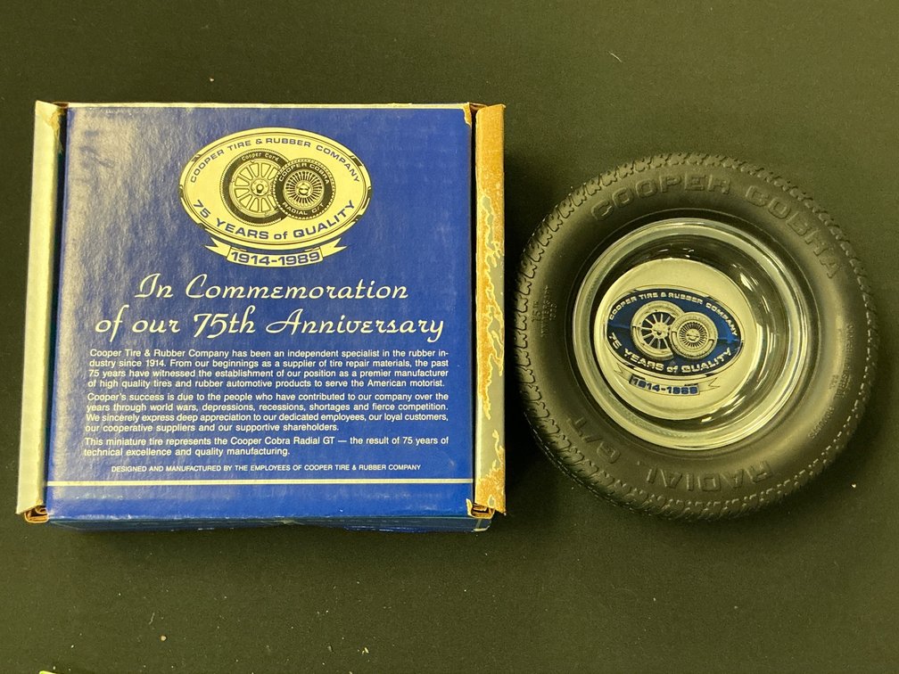 Commemorative Cooper  75th Anniversary Tire Paperweight