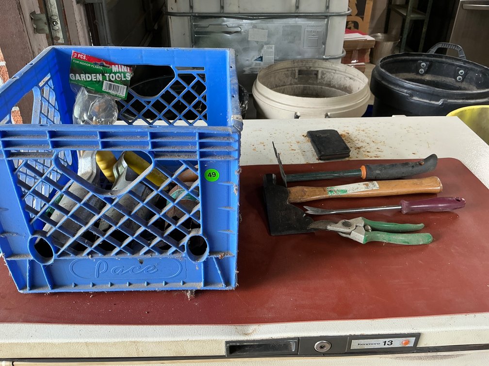 Gardening Tools with Storage Crate