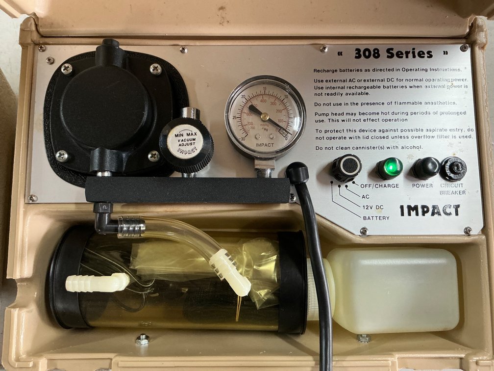 Impact Instrumentation Suction Apparatus, Model 308M, 2 Units