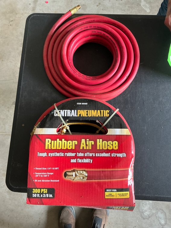 Extra Pneumatic Red Rubber Air Hose With Packaging