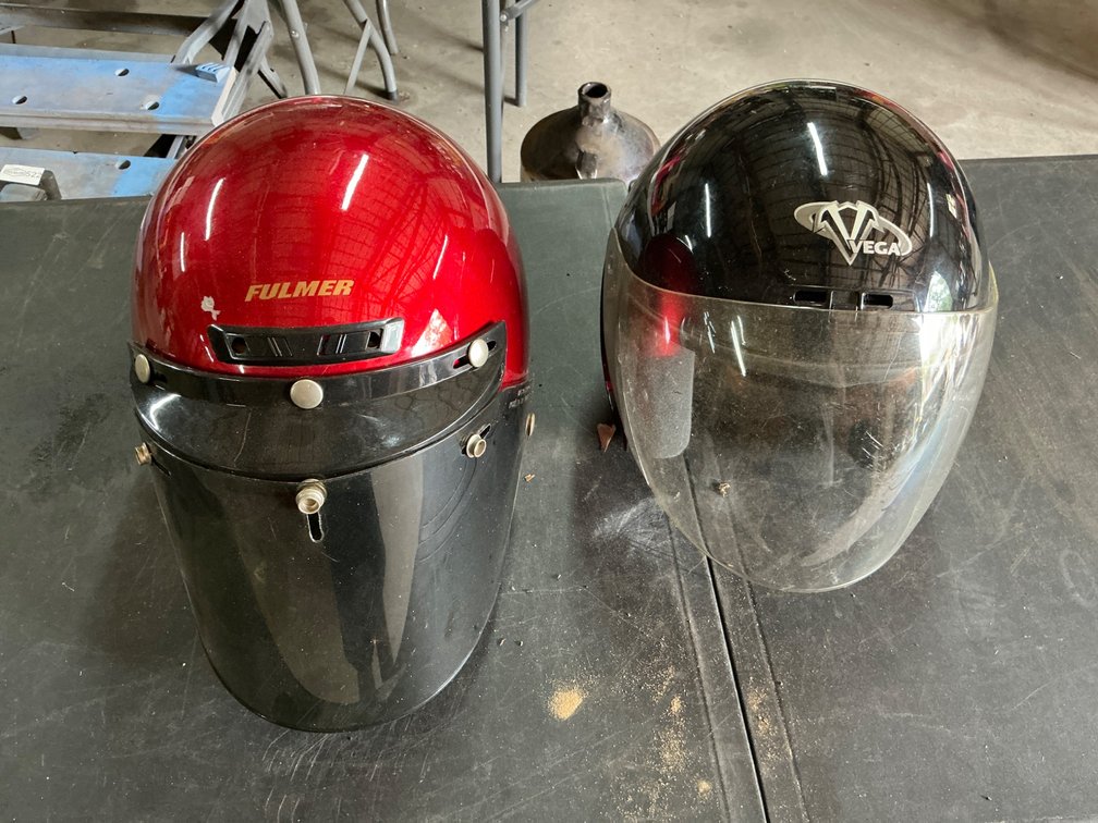 Fulmer and Vega Motorcycle Helmets with Face Shields