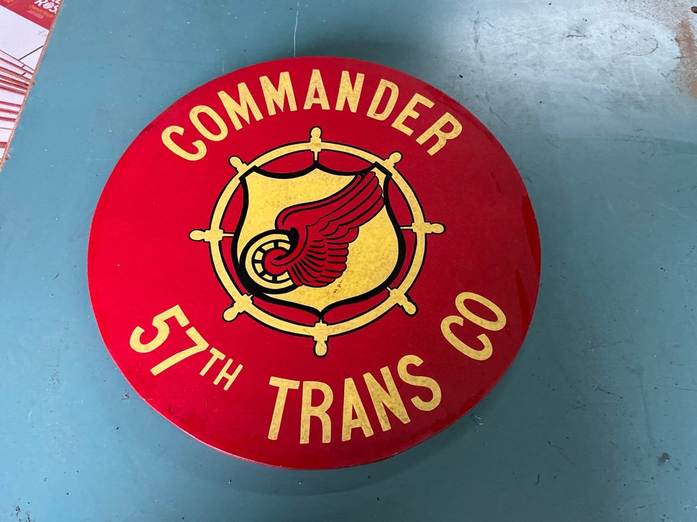 Commander 57th Transport Company Decorative Sign