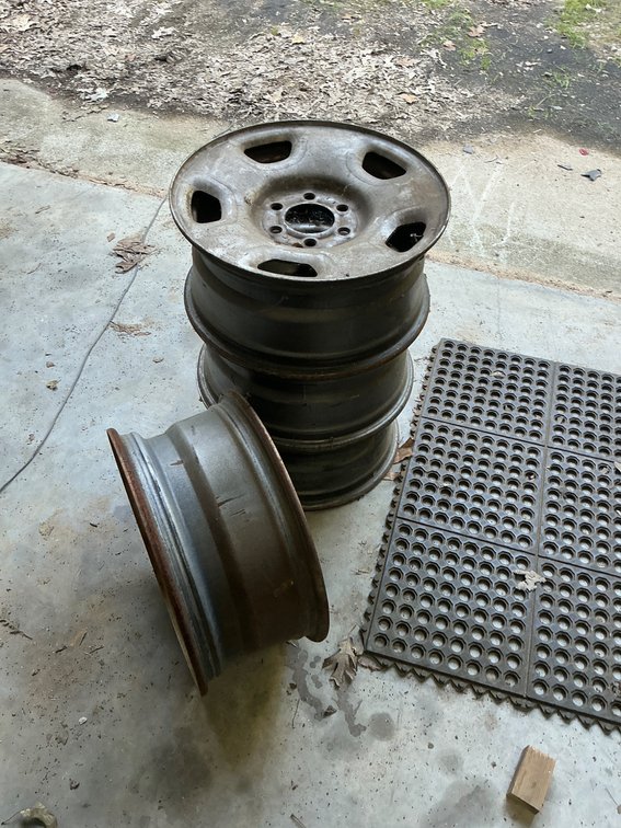 Four Matching Steel Wheels, 18.5-Inch Diameter, 8.75-Inch Width