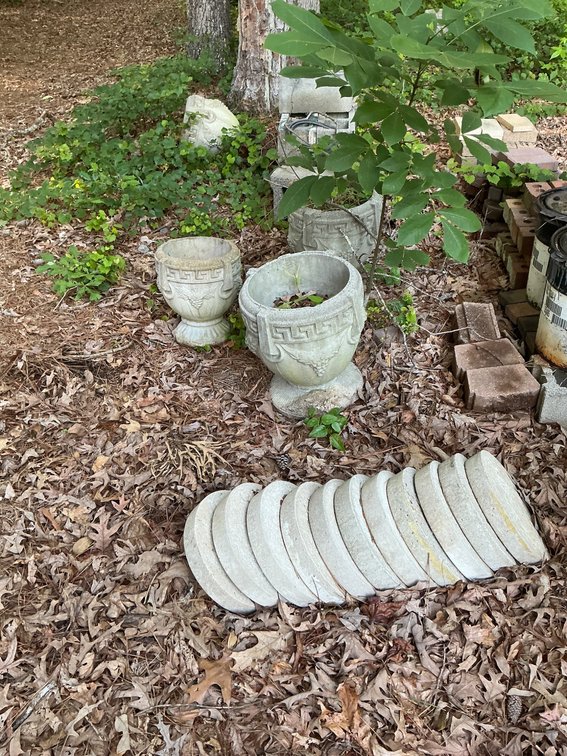 Up to 17-Inch Tall Concrete Planters and Bases