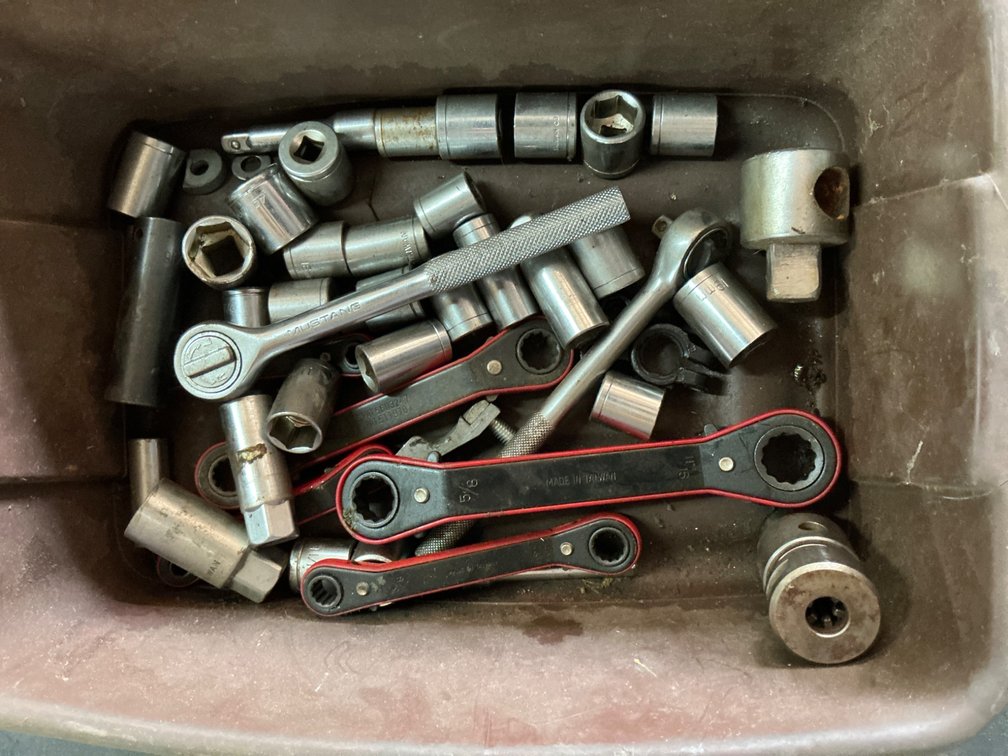 Mustang 1/2 Ratchet, Wrench Set, and Assorted Sockets Collection