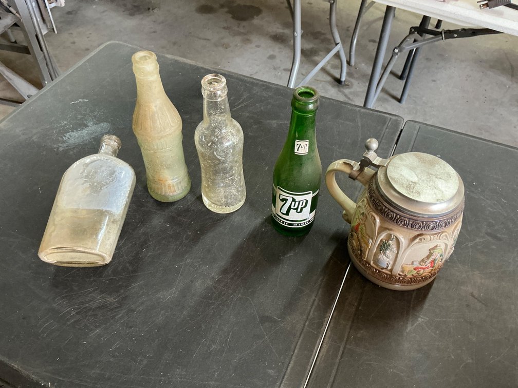 Vintage Bottles and West Germany Beer Stein Collection