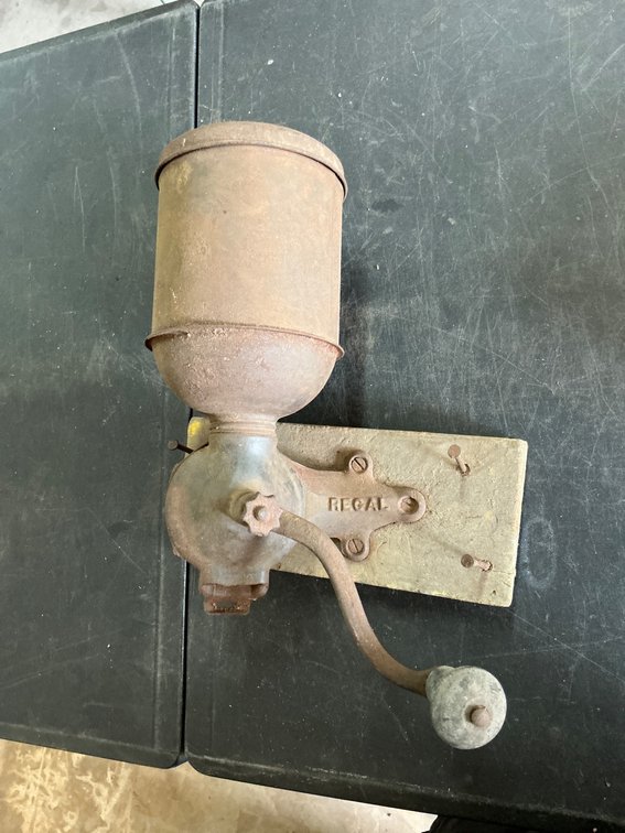 Wall-Mounted Cast Iron Coffee Grinder by Regal