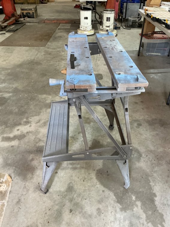Black & Decker Deluxe Dual Height Workmate Folding Workbench with Broken Handle