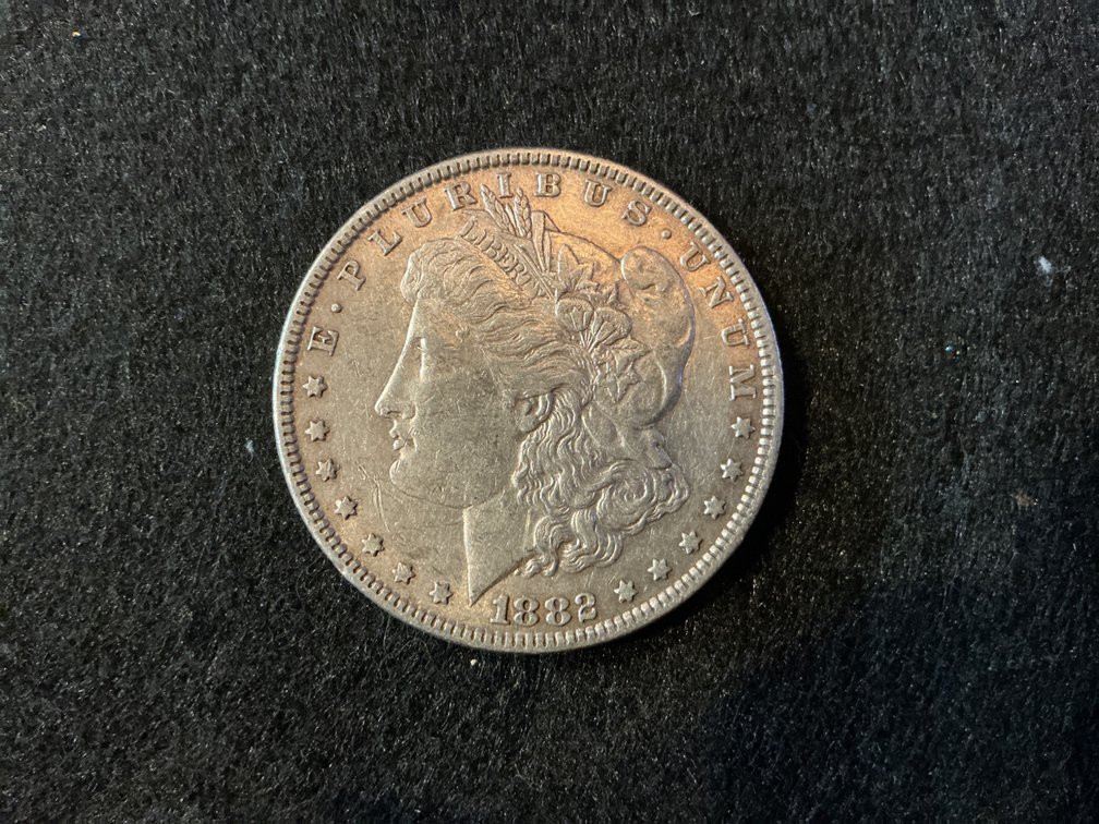1882 Morgan Silver Dollar Without Mint Mark