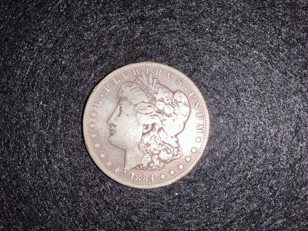 1884 Morgan Silver Dollar Without Mint Mark