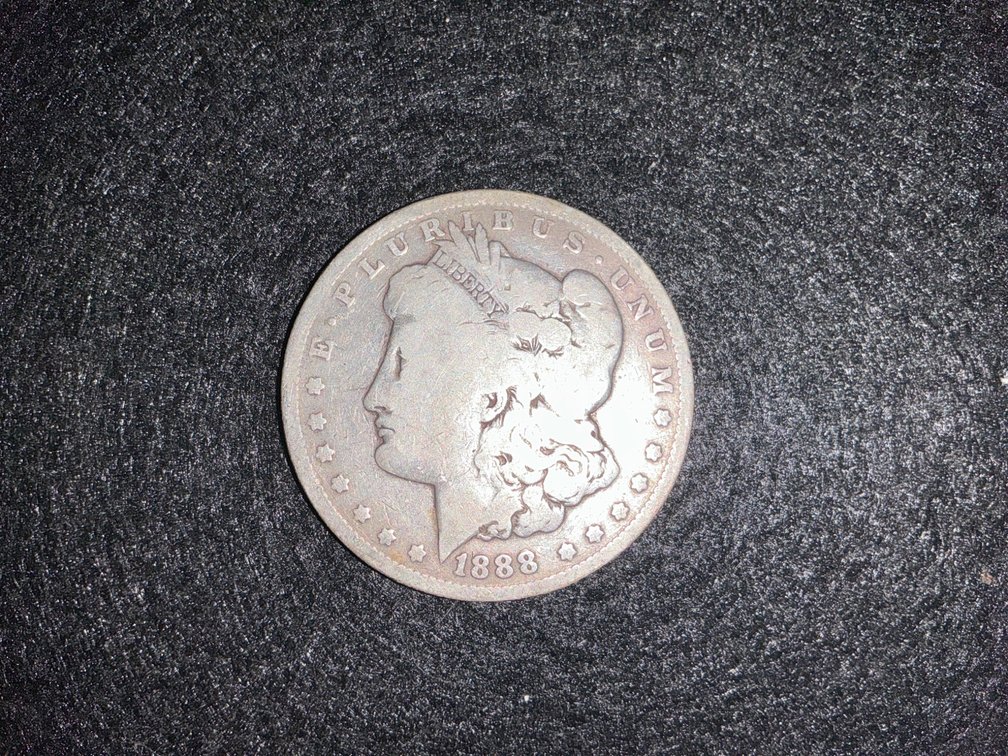 1888 Morgan Silver Dollar Without Mint Mark