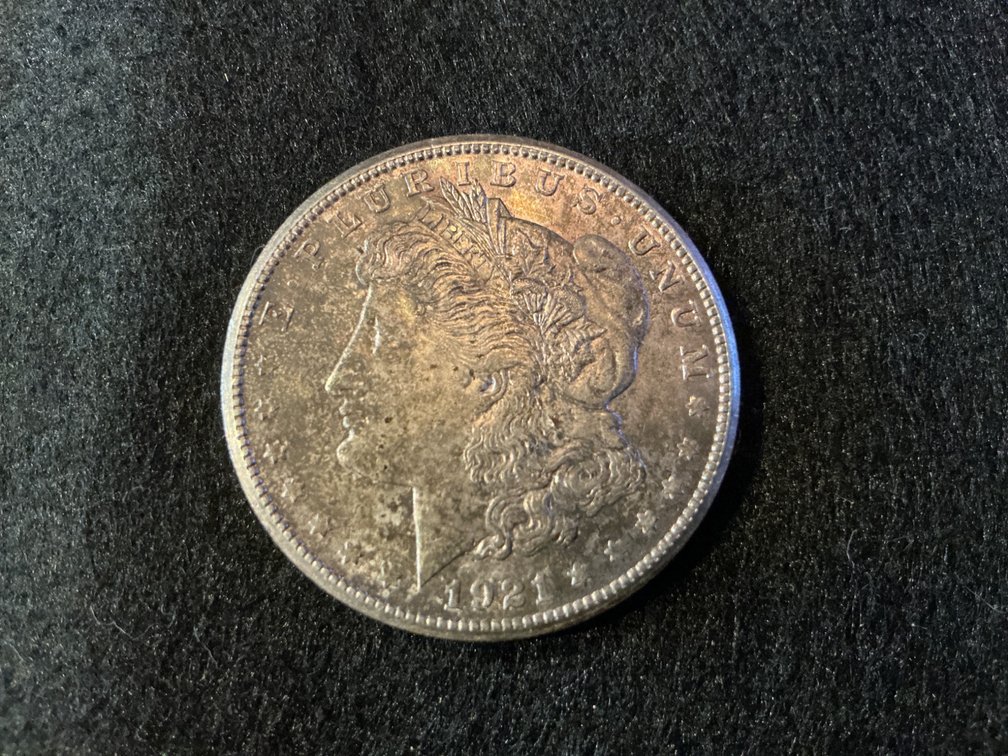 1921 Morgan Silver Dollar with S Mint Mark