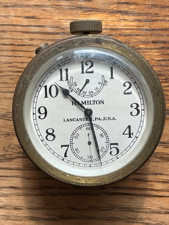 Hamilton U.S. Navy Bureau of Ships WWII Chronometer, 1943